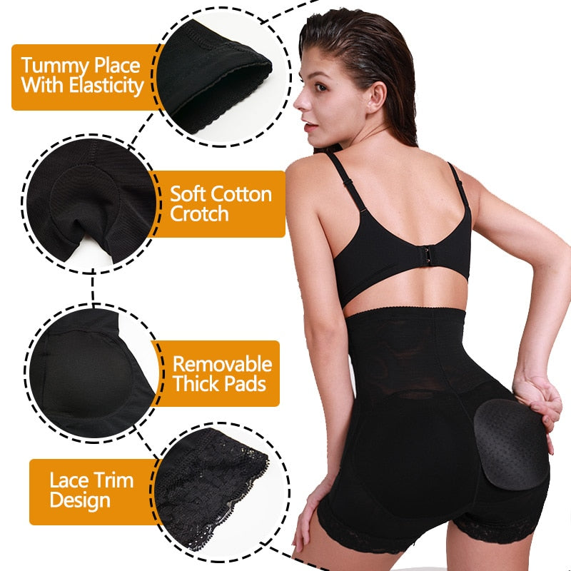 Butt Hip Enhancer Padded Shaper Tummy Control Panties Booty Lifter Shapewear Ass Padding Underwear Safety Shorts Under Skirt