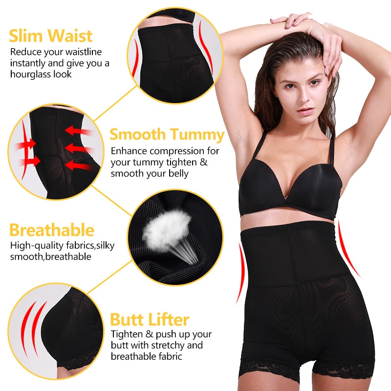 Butt Hip Enhancer Padded Shaper Tummy Control Panties Booty Lifter Shapewear Ass Padding Underwear Safety Shorts Under Skirt