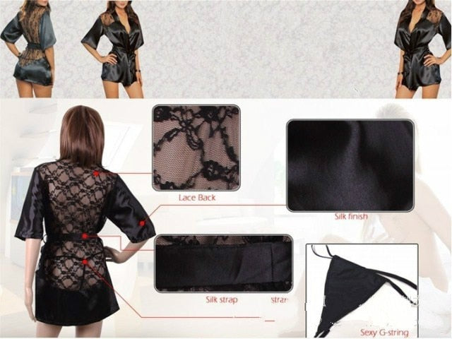 New Hot Sexy Lingerie Robe Dress Women Porno Lingerie Sexy Hot Erotic Underwear Plus Size Nightwear Sex Costumes Exotic Apparel